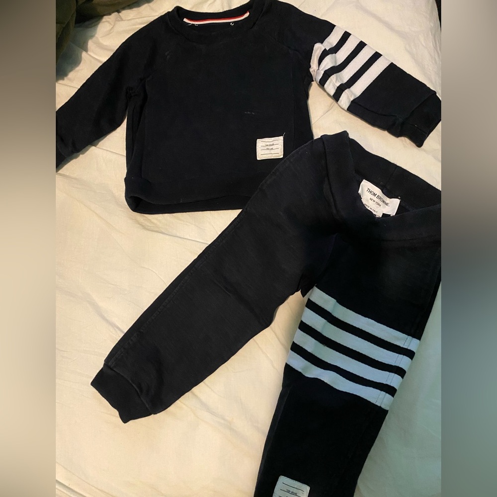 Thom Browne CLASSIC LOOPBACK 4-BAR SWEATSUIT SET
